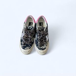 Supreme Black and Pink Sneakers Golden Goose